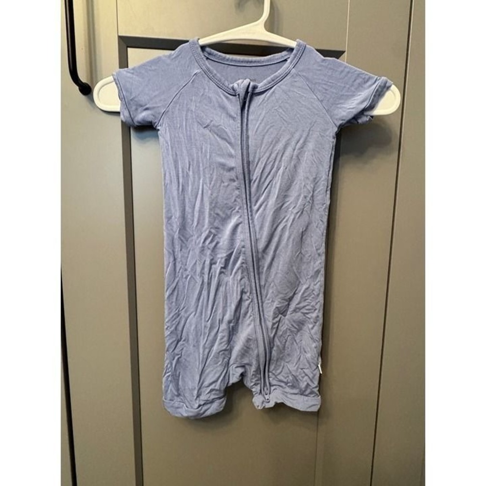 Little Sleepies Shorty Zippy 2T Bamboo Blue